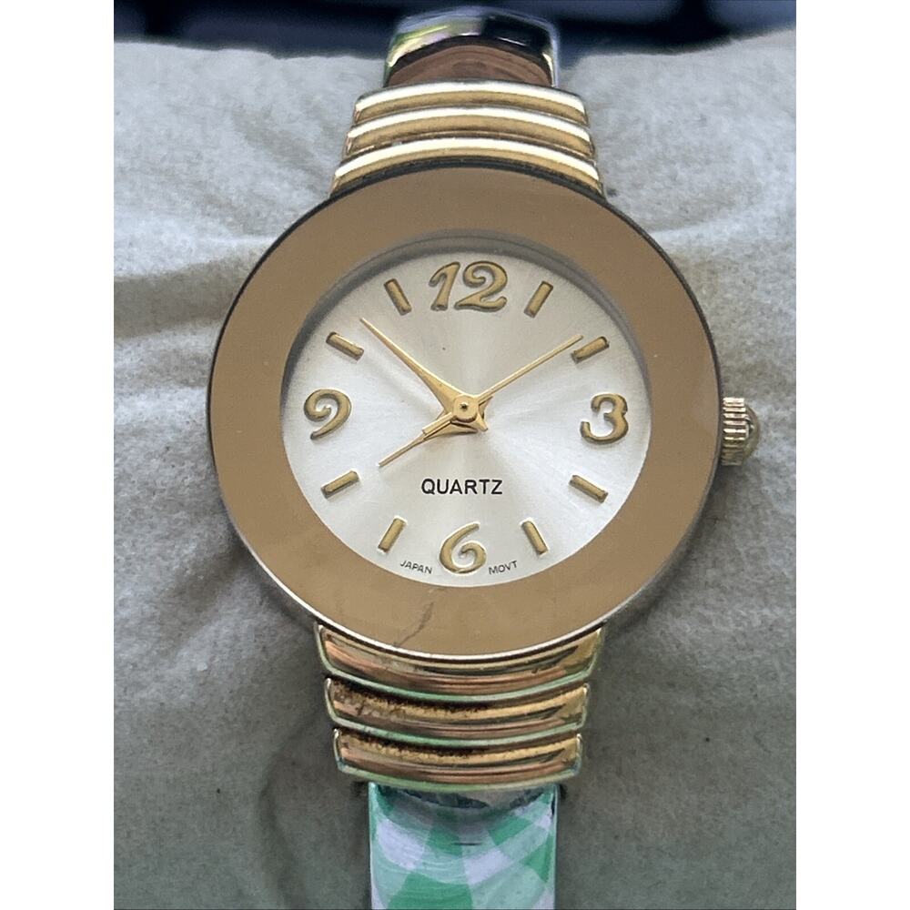 Two Toned Women’s Cuff Watch